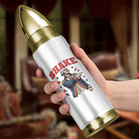Shake Funny George Washington Patriotic Graphic Matching Bullet Tumbler Vintage Founding Father Distressed Stars and Lightning Bolts Dynamic Duo