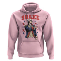 Shake Funny George Washington Patriotic Graphic Matching Hoodie Vintage Founding Father Distressed Stars and Lightning Bolts Dynamic Duo