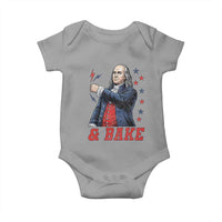 And Bake Funny Benjamin Franklin Patriotic Graphic Matching Baby Onesie Vintage Founding Father Distressed Stars and Lightning Bolts Dynamic Duo