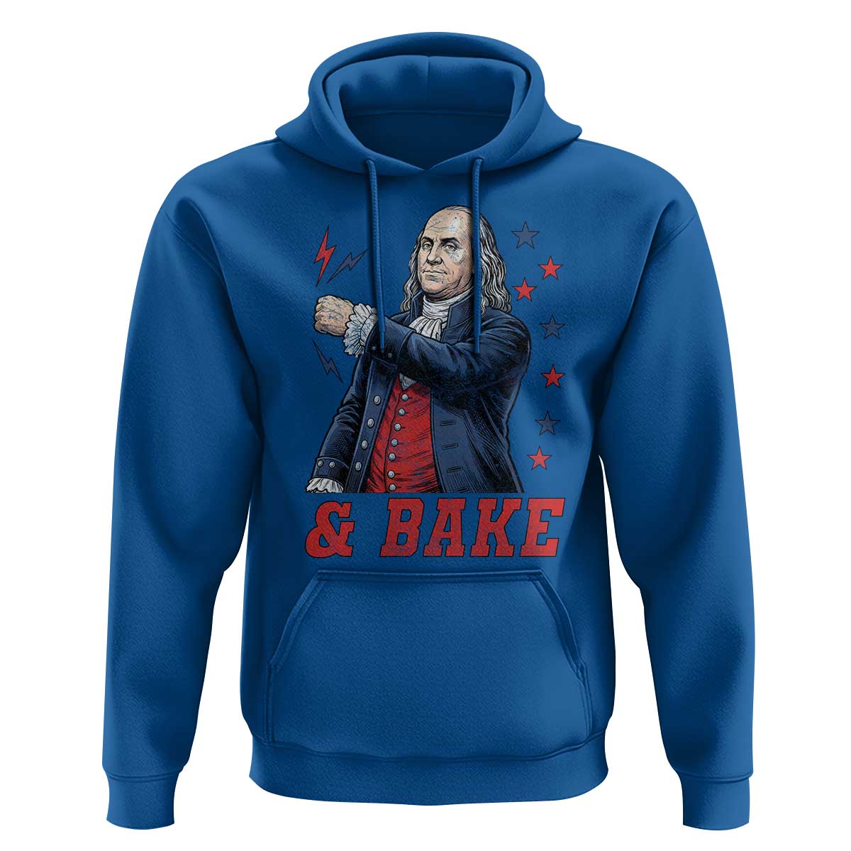 And Bake Funny Benjamin Franklin Patriotic Graphic Matching Hoodie Vintage Founding Father Distressed Stars and Lightning Bolts Dynamic Duo