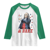 And Bake Funny Benjamin Franklin Patriotic Graphic Matching Raglan Shirt Vintage Founding Father Distressed Stars and Lightning Bolts Dynamic Duo