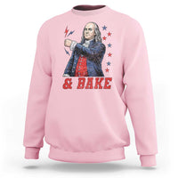 And Bake Funny Benjamin Franklin Patriotic Graphic Matching Sweatshirt Vintage Founding Father Distressed Stars and Lightning Bolts Dynamic Duo