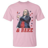 And Bake Funny Benjamin Franklin Patriotic Graphic Matching T Shirt Vintage Founding Father Distressed Stars and Lightning Bolts Dynamic Duo