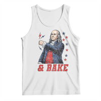 And Bake Funny Benjamin Franklin Patriotic Graphic Matching Tank Top Vintage Founding Father Distressed Stars and Lightning Bolts Dynamic Duo