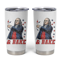 And Bake Funny Benjamin Franklin Patriotic Graphic Matching Tumbler Cup Vintage Founding Father Distressed Stars and Lightning Bolts Dynamic Duo