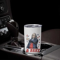 And Bake Funny Benjamin Franklin Patriotic Graphic Matching Tumbler Cup Vintage Founding Father Distressed Stars and Lightning Bolts Dynamic Duo