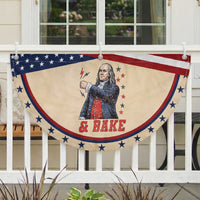And Bake Funny Benjamin Franklin Graphic Matching Patriotic Fan Flag Vintage Founding Father Distressed Stars and Lightning Bolts Dynamic Duo