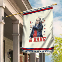 And Bake Funny Benjamin Franklin Graphic Matching Patriotic Garden Flag Vintage Founding Father Distressed Stars and Lightning Bolts Dynamic Duo