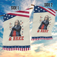 And Bake Funny Benjamin Franklin Graphic Matching Patriotic Garden Flag Vintage Founding Father Distressed Stars and Lightning Bolts Dynamic Duo