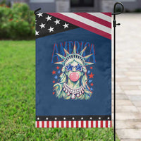 America Statue of Liberty Blowing Bubblegum Patriotic Garden Flag Star and Glasses Summer Vibes Graphic