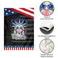 America Statue of Liberty Blowing Bubblegum Patriotic Garden Flag Star and Glasses Summer Vibes Graphic