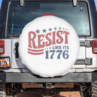 Resist Like Its 1776 Spare Tire Cover Vintage Distressed Patriotic Political Satire Graphic