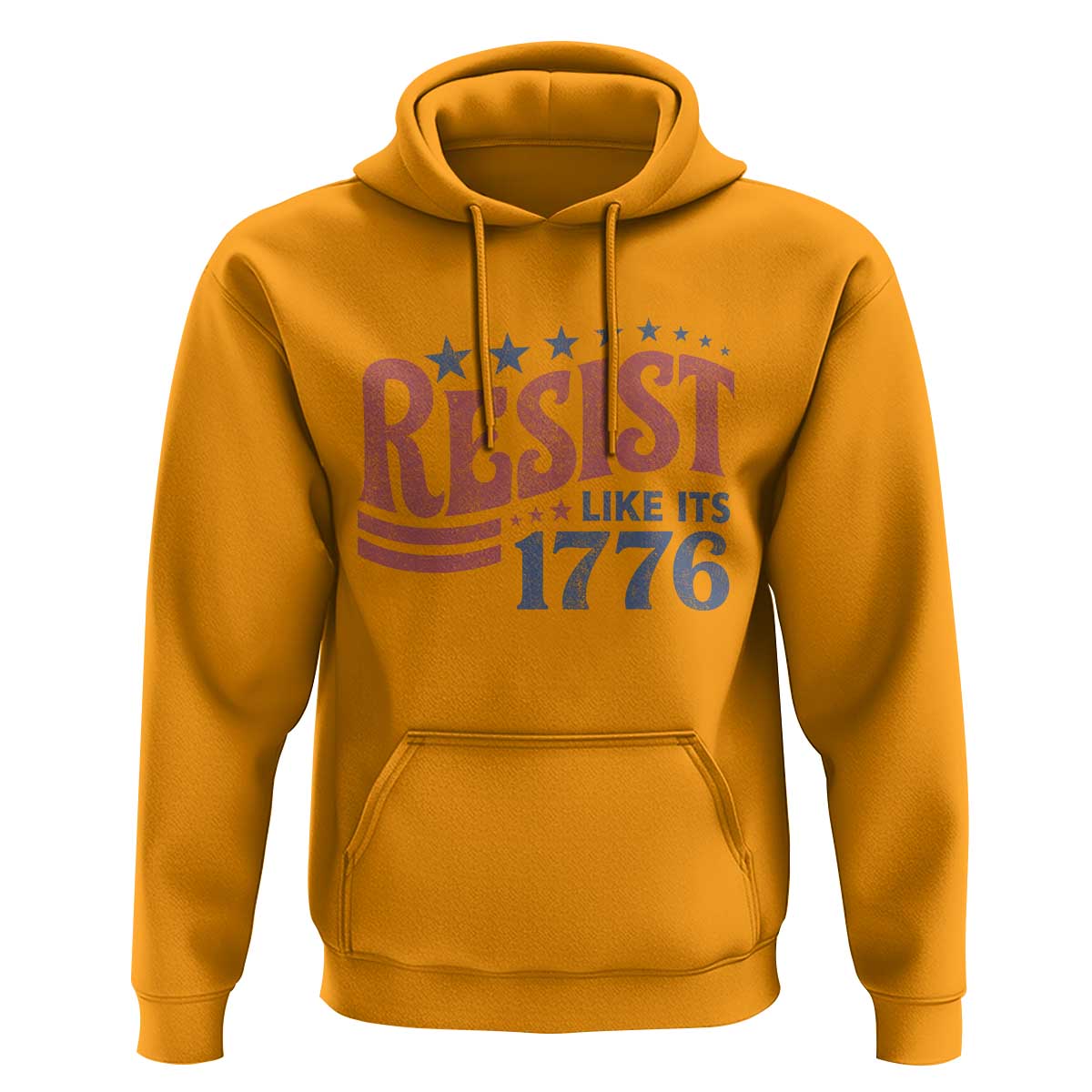 Resist Like Its 1776 Hoodie Vintage Distressed Patriotic Political Satire Graphic