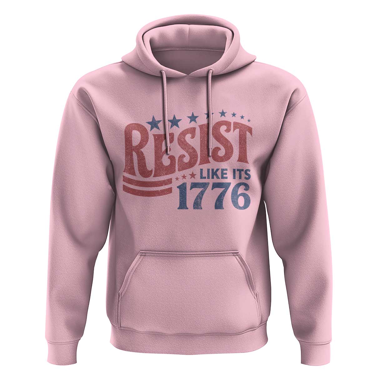 Resist Like Its 1776 Hoodie Vintage Distressed Patriotic Political Satire Graphic
