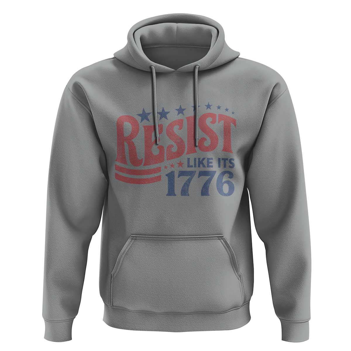 Resist Like Its 1776 Hoodie Vintage Distressed Patriotic Political Satire Graphic