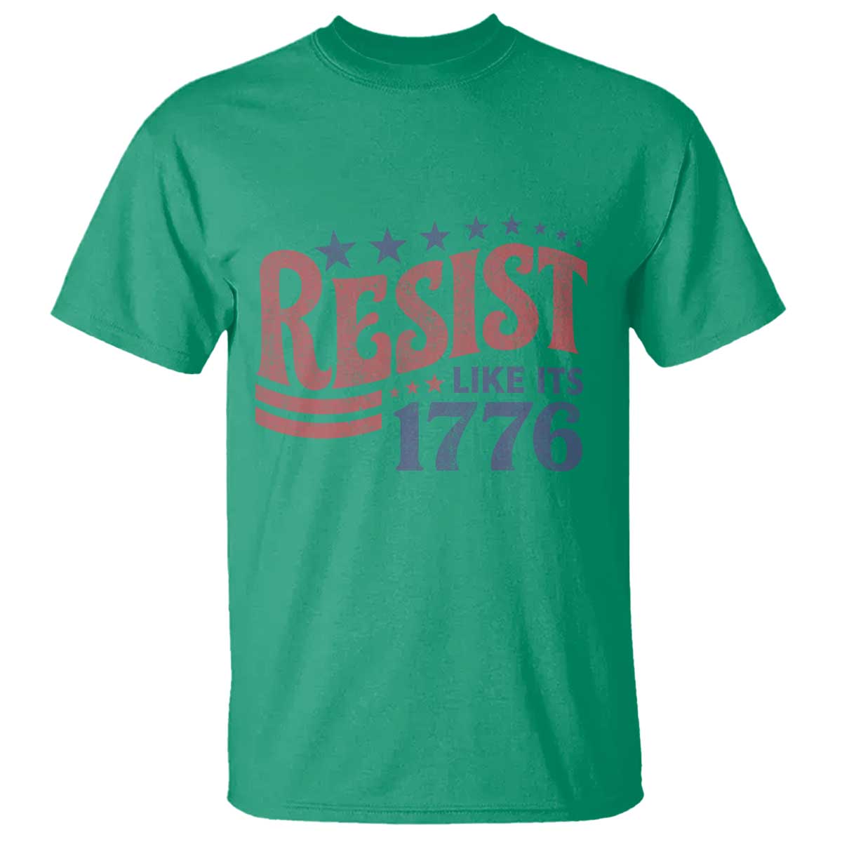 Resist Like Its 1776 T Shirt Vintage Distressed Patriotic Political Satire Graphic
