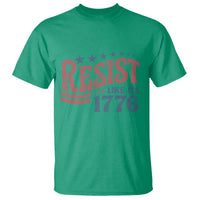 Resist Like Its 1776 T Shirt Vintage Distressed Patriotic Political Satire Graphic
