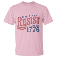 Resist Like Its 1776 T Shirt Vintage Distressed Patriotic Political Satire Graphic