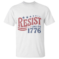 Resist Like Its 1776 T Shirt Vintage Distressed Patriotic Political Satire Graphic
