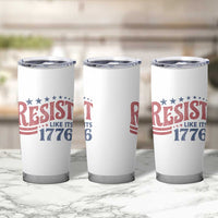 Resist Like Its 1776 Tumbler Cup Vintage Distressed Patriotic Political Satire Graphic