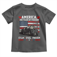 Steam Steel Freedom Stainless American Spirit Toddler T Shirt 250 Years USA Railroad Legend Patriotic Military Jet Flyover Graphic