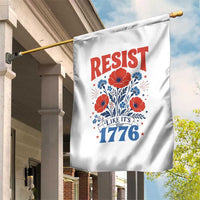 Resist Like Its 1776 Folk Art Floral Botanical Graphic Garden Flag Patriotic Statement Political Satire