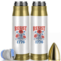 Resist Like Its 1776 Folk Art Floral Botanical Graphic Bullet Tumbler Patriotic Statement Political Satire