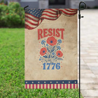 Resist Like Its 1776 Folk Art Floral Botanical Graphic Patriotic Garden Flag Statement Political Satire