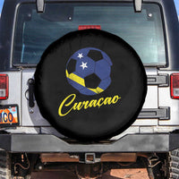 Curaçao Soccer Fans Distressed Flag Spare Tire Cover Football Heritage Pride Support