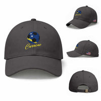 Curaçao Soccer Fans Distressed Flag Baseball Cap Football Heritage Pride Support