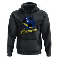 Curaçao Soccer Fans Distressed Flag Hoodie Football Heritage Pride Support