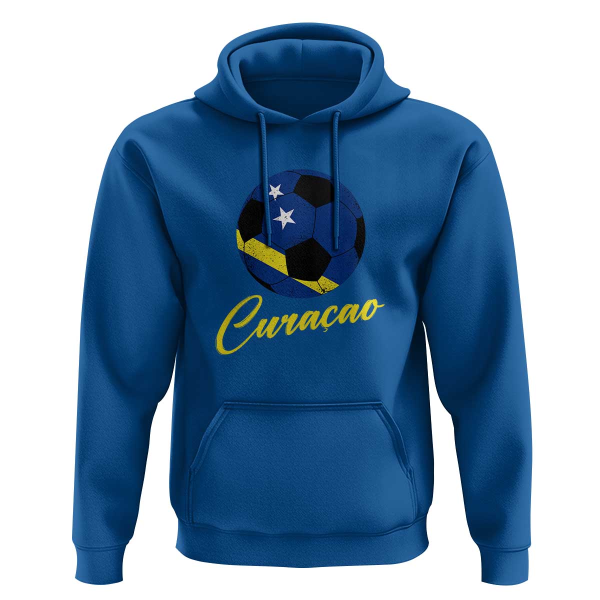 Curaçao Soccer Fans Distressed Flag Hoodie Football Heritage Pride Support