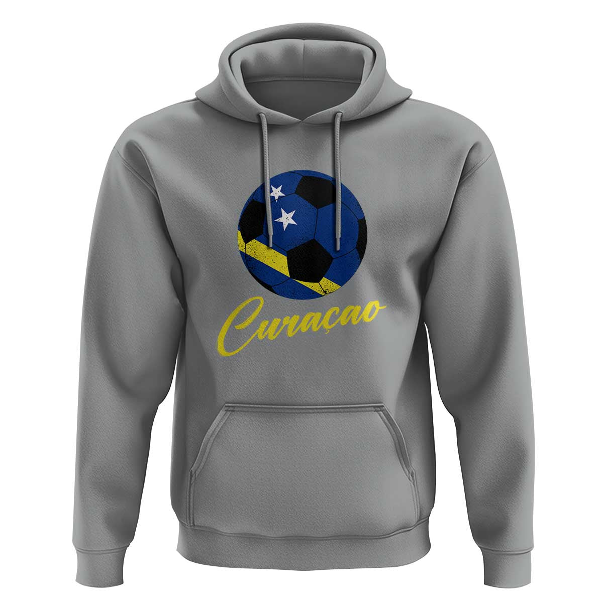 Curaçao Soccer Fans Distressed Flag Hoodie Football Heritage Pride Support