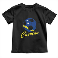 Curaçao Soccer Fans Distressed Flag Toddler T Shirt Football Heritage Pride Support