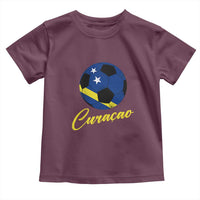 Curaçao Soccer Fans Distressed Flag Toddler T Shirt Football Heritage Pride Support