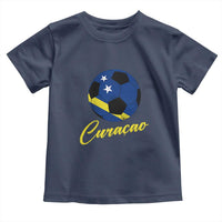 Curaçao Soccer Fans Distressed Flag Toddler T Shirt Football Heritage Pride Support