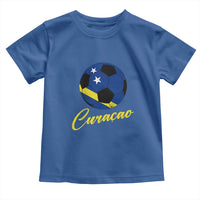 Curaçao Soccer Fans Distressed Flag Toddler T Shirt Football Heritage Pride Support