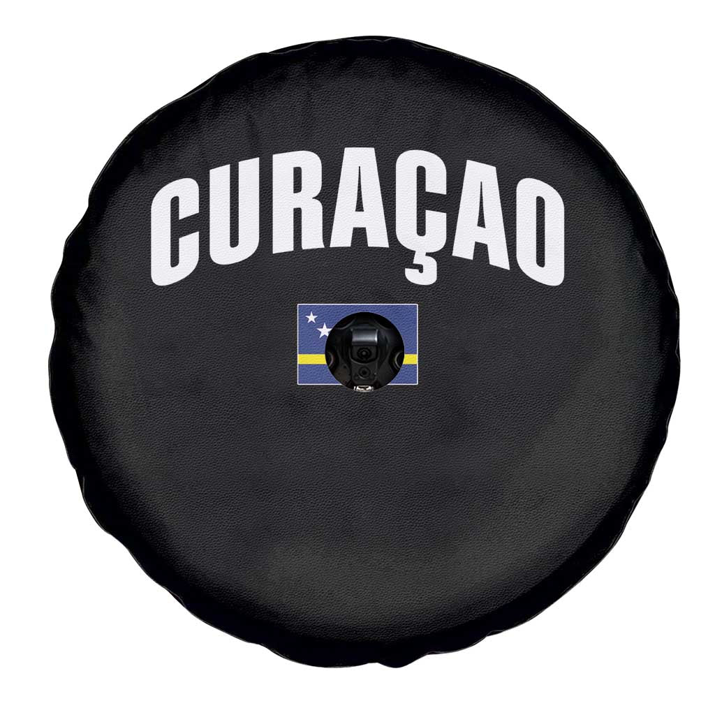 Curaçao National Flag Classic Heritage Spare Tire Cover Caribbean Pride Souvenir
