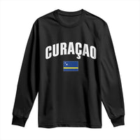 Curaçao National Flag Classic Heritage Long Sleeve Shirt Caribbean Pride Souvenir