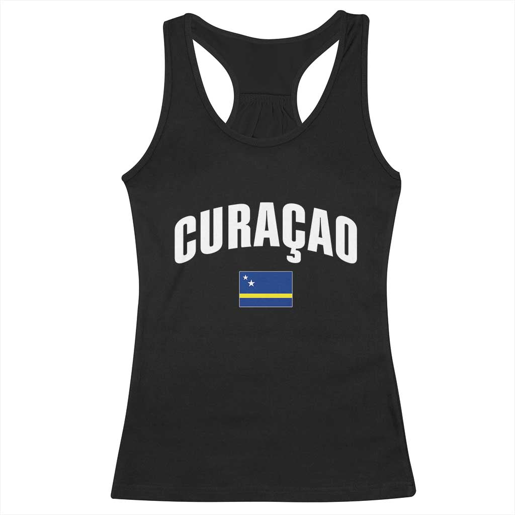 Curaçao National Flag Classic Heritage Racerback Tank Top Caribbean Pride Souvenir