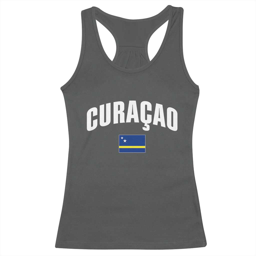 Curaçao National Flag Classic Heritage Racerback Tank Top Caribbean Pride Souvenir