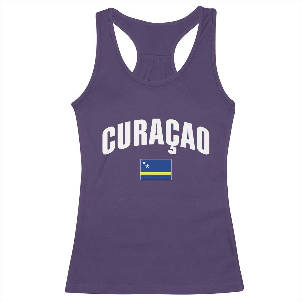 Curaçao National Flag Classic Heritage Racerback Tank Top Caribbean Pride Souvenir