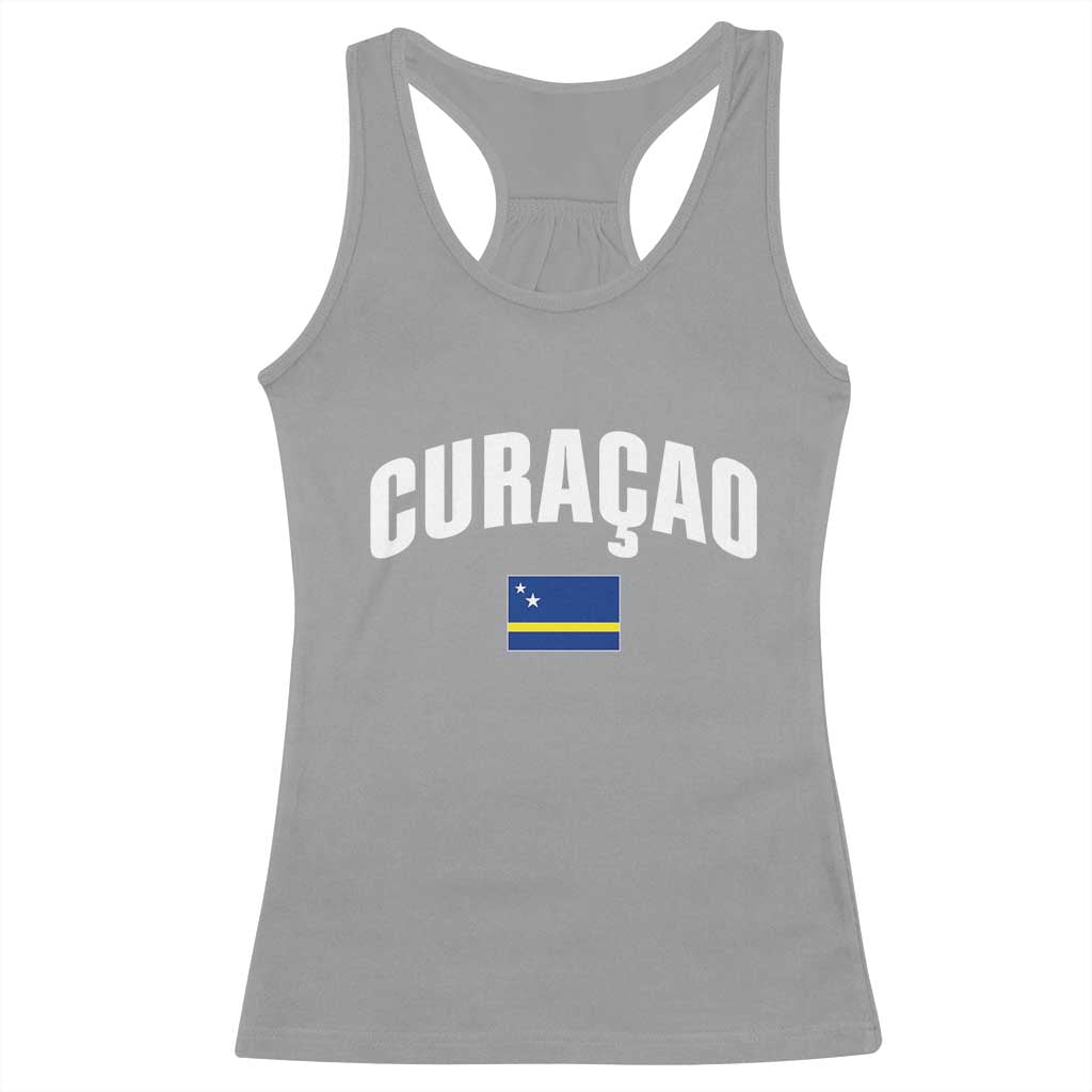 Curaçao National Flag Classic Heritage Racerback Tank Top Caribbean Pride Souvenir