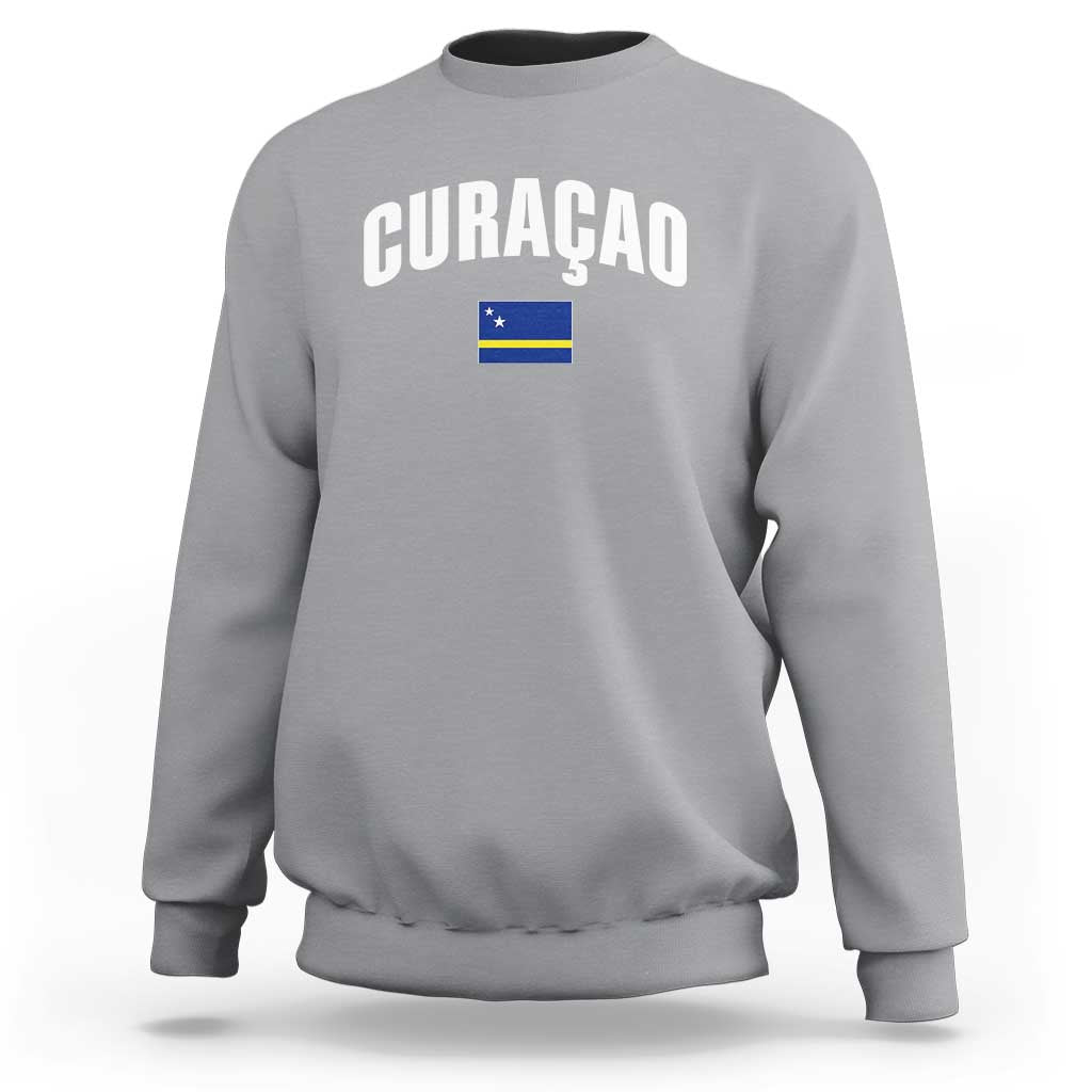 Curaçao National Flag Classic Heritage Sweatshirt Caribbean Pride Souvenir