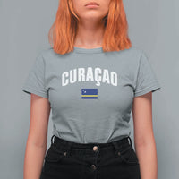 Curaçao National Flag Classic Heritage T Shirt For Women Caribbean Pride Souvenir