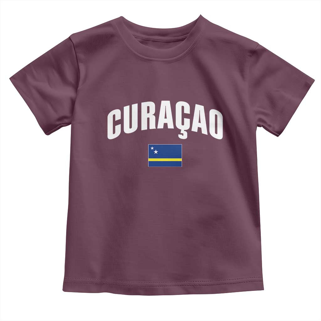 Curaçao National Flag Classic Heritage Toddler T Shirt Caribbean Pride Souvenir