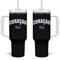 Curaçao National Flag Classic Heritage Tumbler With Handle Caribbean Pride Souvenir