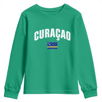 Curaçao National Flag Classic Heritage Youth Sweatshirt Caribbean Pride Souvenir
