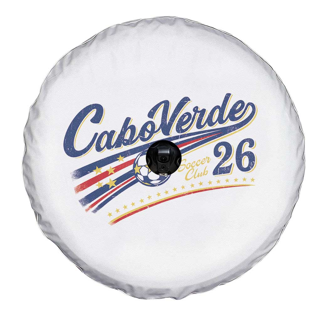 Cabo Verde Soccer Club 26 National Pride Spare Tire Cover Cape Verde Football Fans Retro Sporty Est. 2026