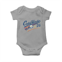 Cabo Verde Soccer Club 26 National Pride Baby Onesie Cape Verde Football Fans Retro Sporty Est. 2026 TS02